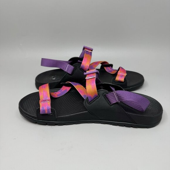 Chaco Women's Lowdown Slide Sandal Faded Orange Purple Size 10 - Picture 2 of 8